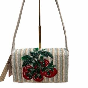 Handcrafted in India Beaded Tomatoes Shoulder bag